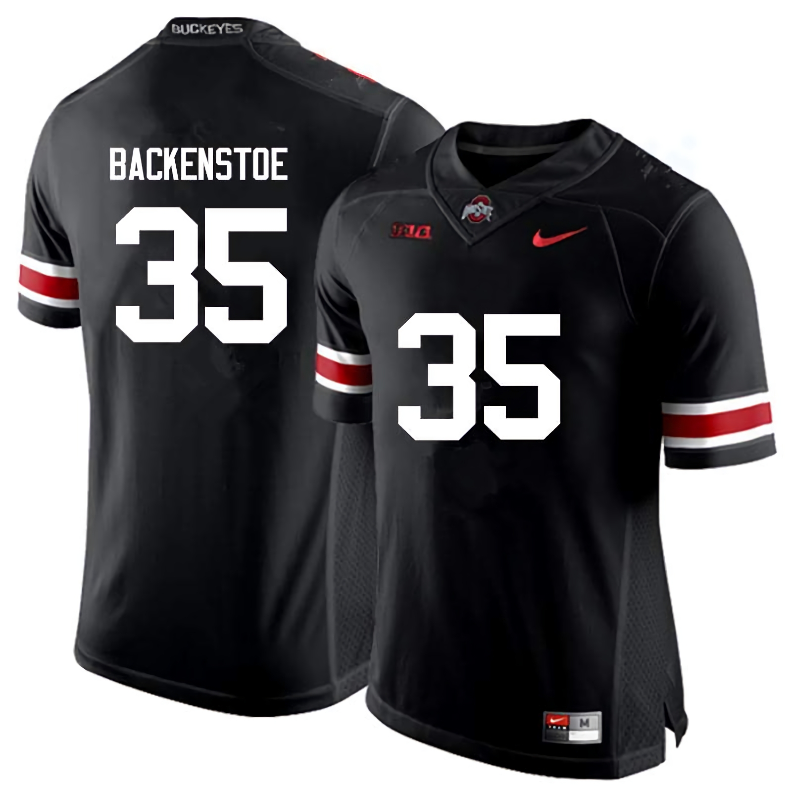 Alex Backenstoe Ohio State Buckeyes Men's NCAA #35 Nike Black College Stitched Football Jersey ZFE4556RO